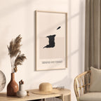 trinidad and tobago map poster - minimalist boho wall art - digital download - image 2