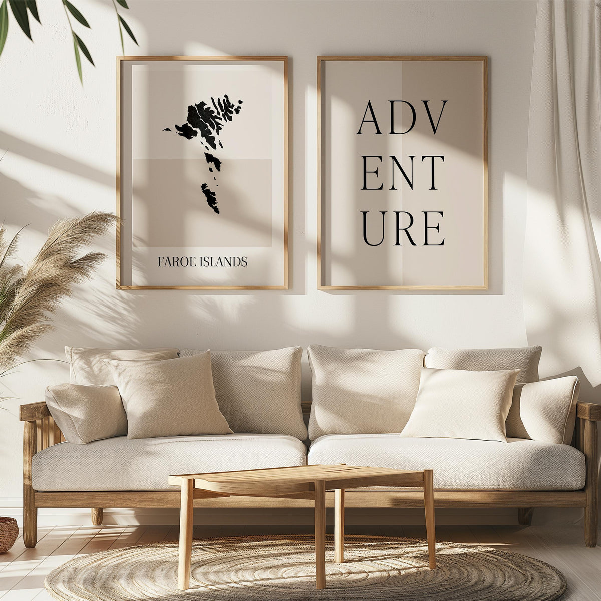 faroe islands map poster - minimalist boho wall art - digital download - image 5