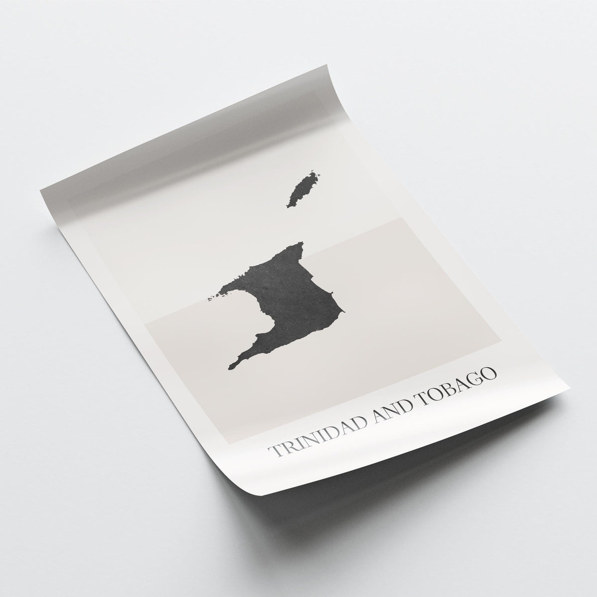 trinidad and tobago map poster - minimalist boho wall art - digital download - image 4
