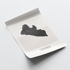 liberia map poster - minimalist boho wall art - digital download - image 4