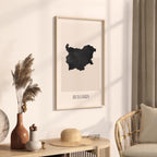 bulgaria map poster - minimalist boho wall art - digital download - image 2