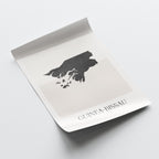 guinea map poster - minimalist boho wall art - digital download - image 4