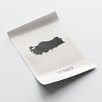 turkey map poster - minimalist boho wall art - digital download - image 4