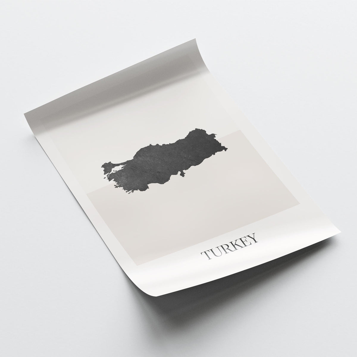 turkey map poster - minimalist boho wall art - digital download - image 4