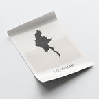 myanmar map poster - minimalist boho wall art - digital download - image 4