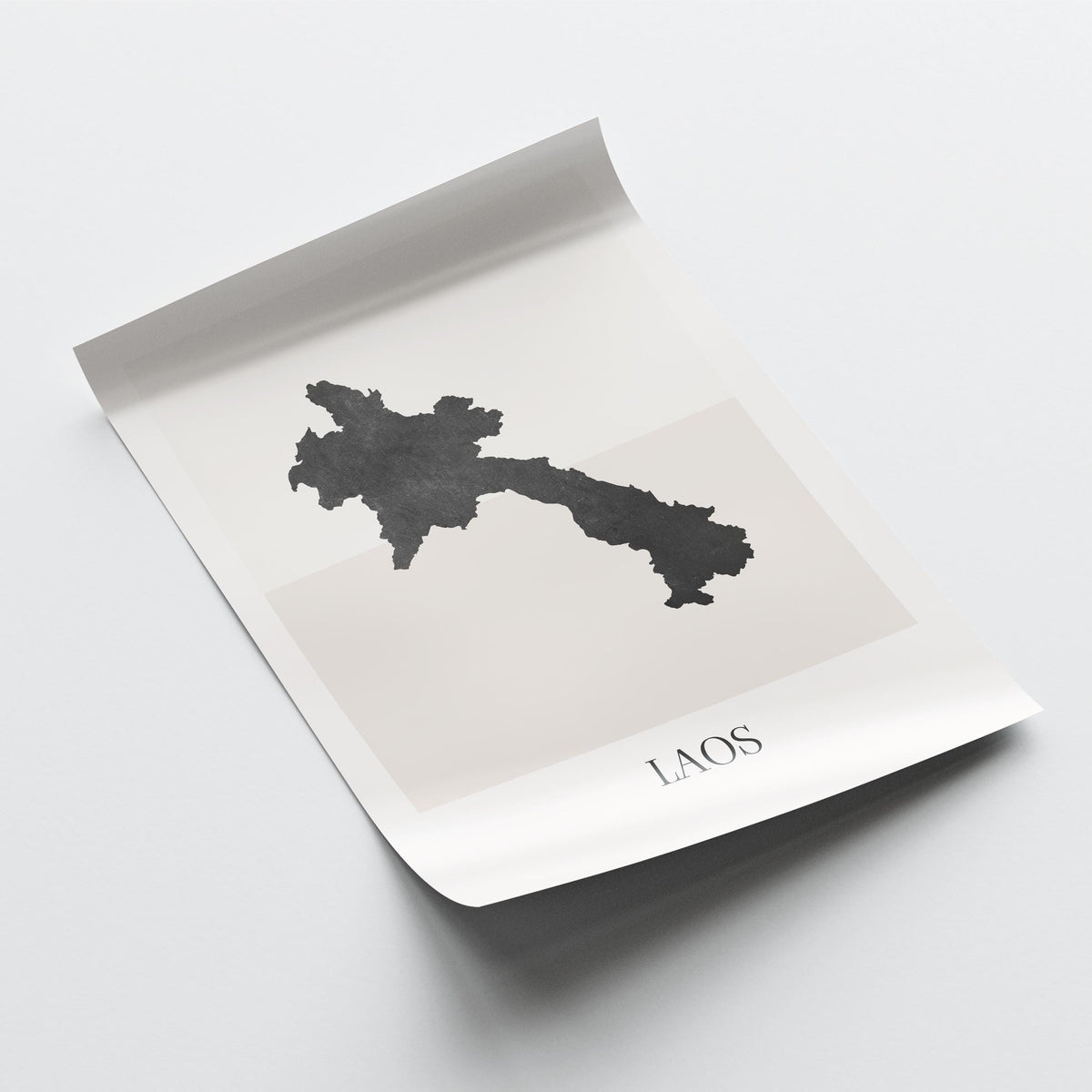 laos map poster - minimalist boho wall art - digital download - image 4