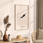 anguilla map poster - minimalist boho wall art - digital download - image 2