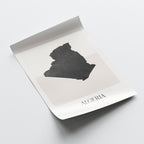 algeria map poster - minimalist boho wall art - digital download - image 4
