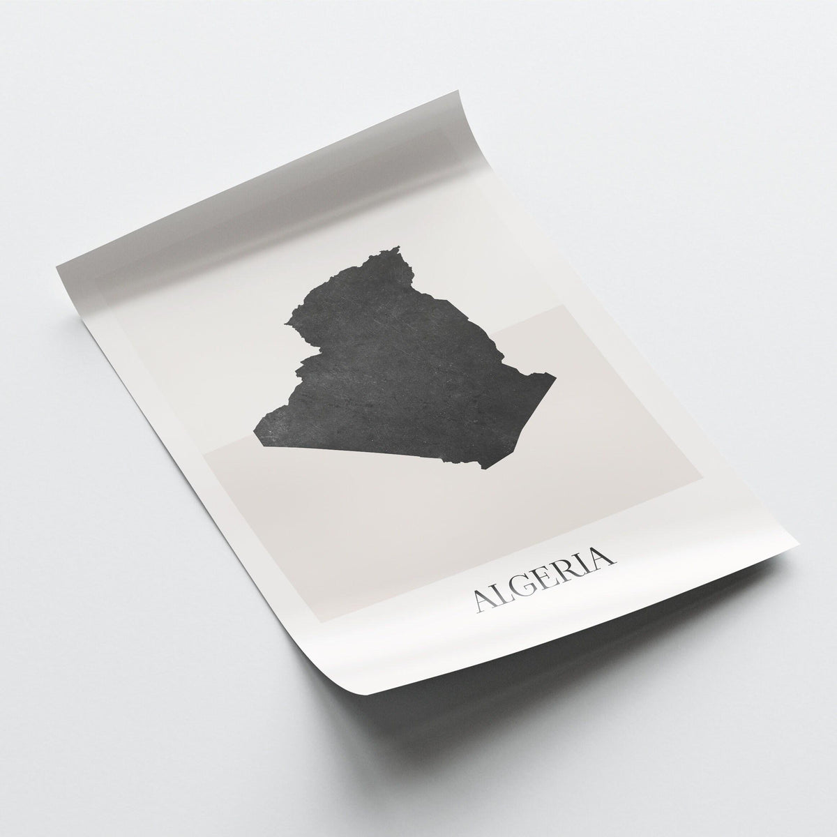 algeria map poster - minimalist boho wall art - digital download - image 4