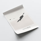 anguilla map poster - minimalist boho wall art - digital download - image 4