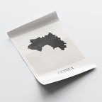 guinea map poster - minimalist boho wall art - digital download - image 4