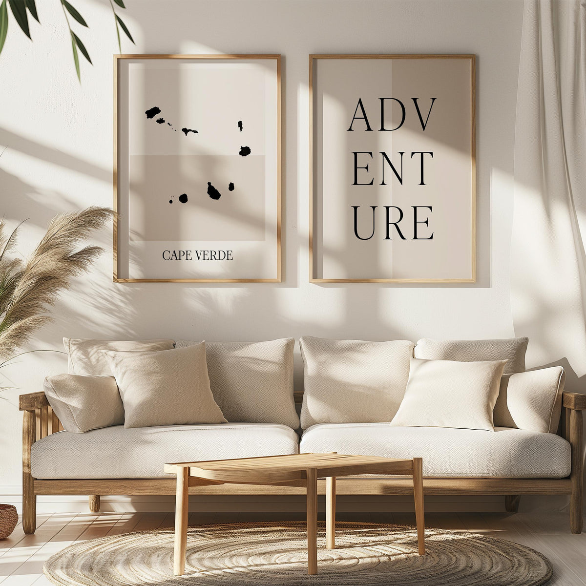 cape verde map poster - minimalist boho wall art - digital download - image 5