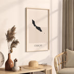 curacao map poster - minimalist boho wall art - digital download - image 2