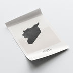 syria map poster - minimalist boho wall art - digital download - image 4