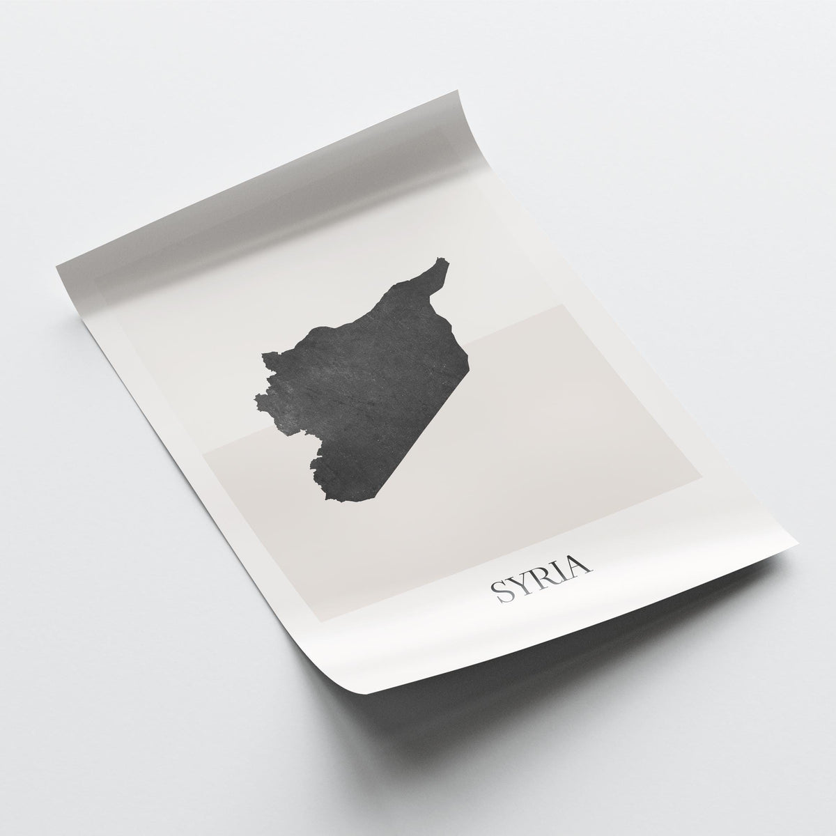syria map poster - minimalist boho wall art - digital download - image 4