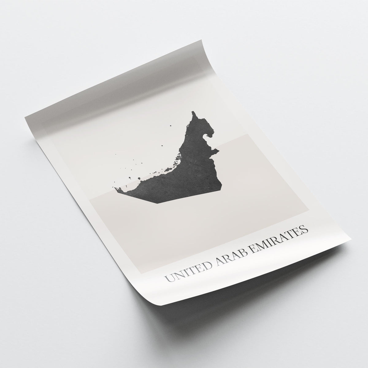 united arab emirates map poster - minimalist boho wall art - digital download - image 4