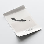 curacao map poster - minimalist boho wall art - digital download - image 4