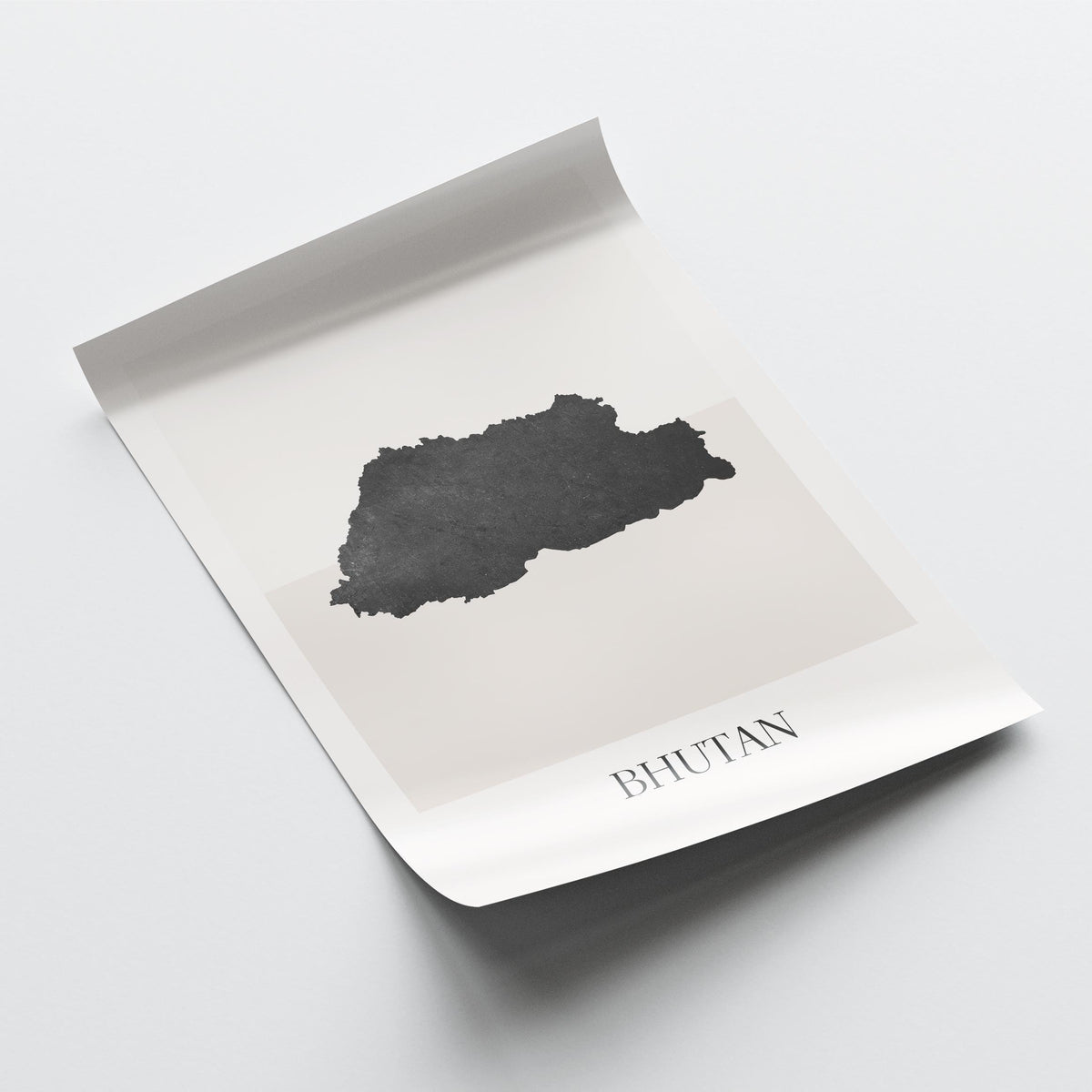 bhutan map poster - minimalist boho wall art - digital download - image 4