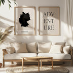 germany map poster - minimalist boho wall art - digital download - image 5