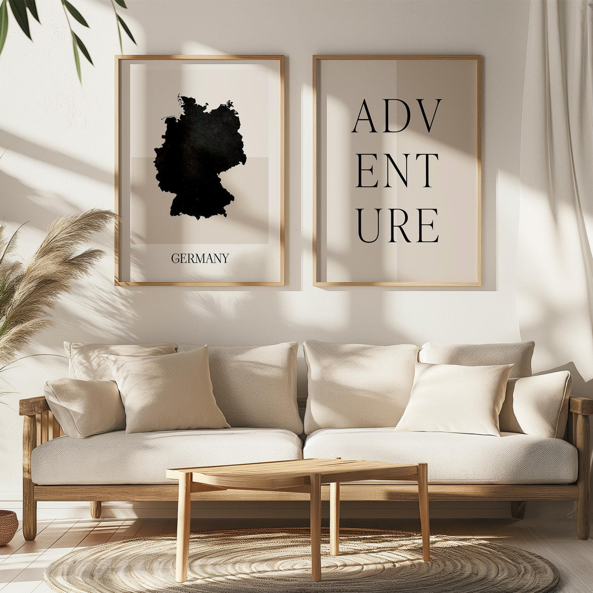 germany map poster - minimalist boho wall art - digital download - image 5