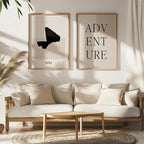 mali map poster - minimalist boho wall art - digital download - image 5