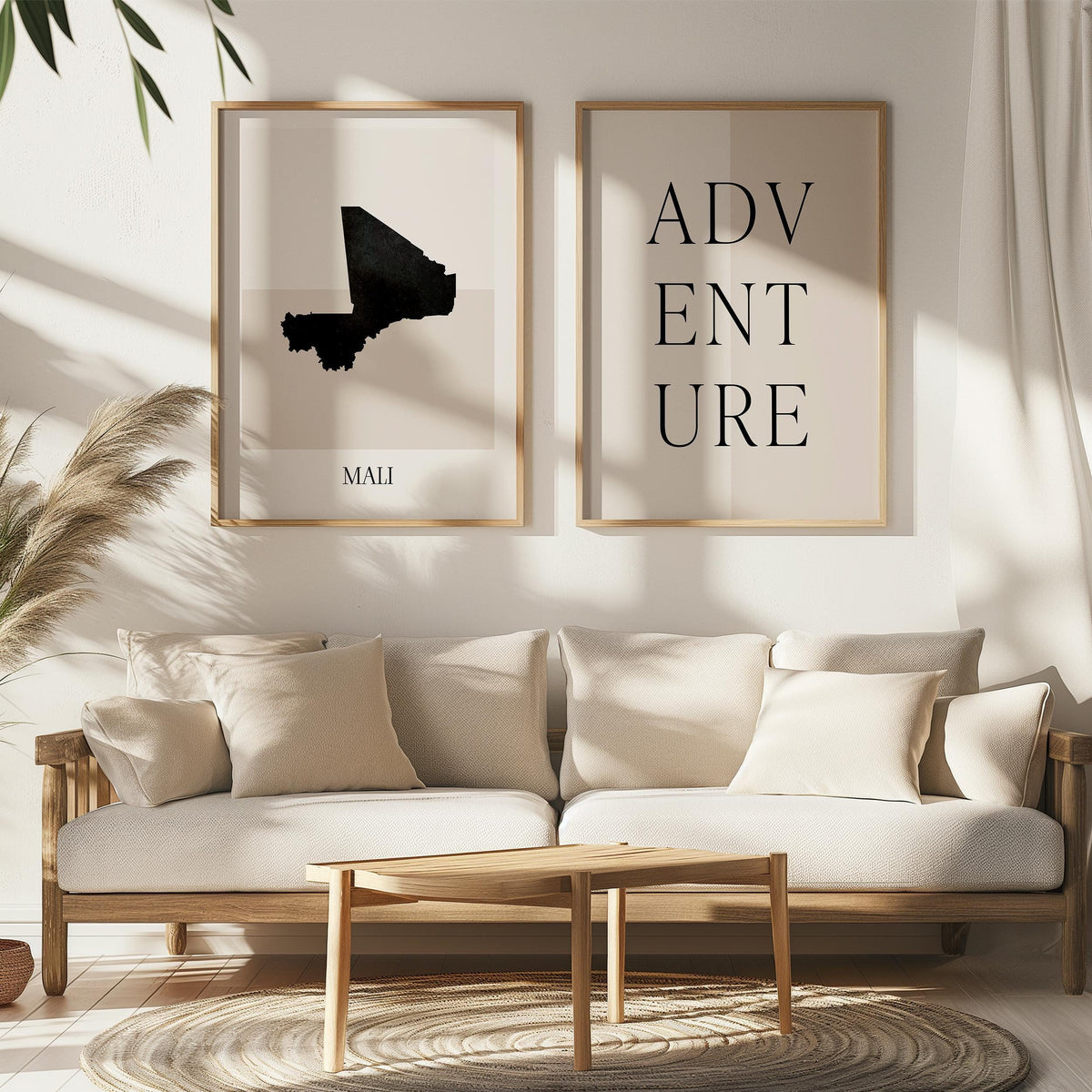 mali map poster - minimalist boho wall art - digital download - image 5
