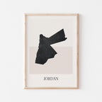 jordan map poster - minimalist boho wall art - digital download - image 1