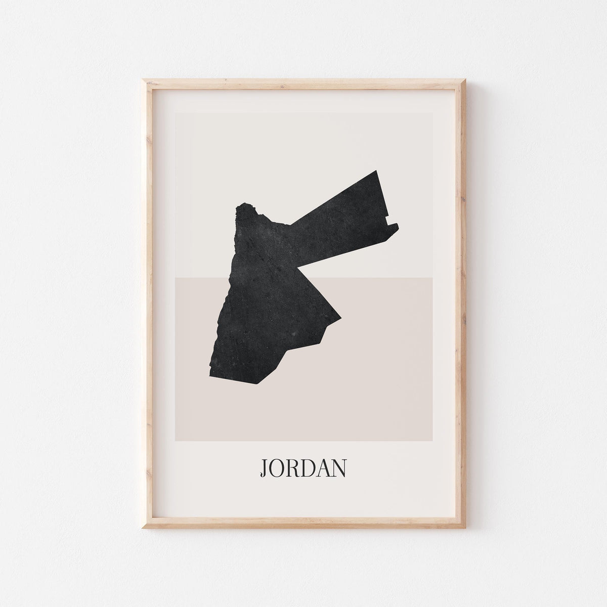jordan map poster - minimalist boho wall art - digital download - image 1