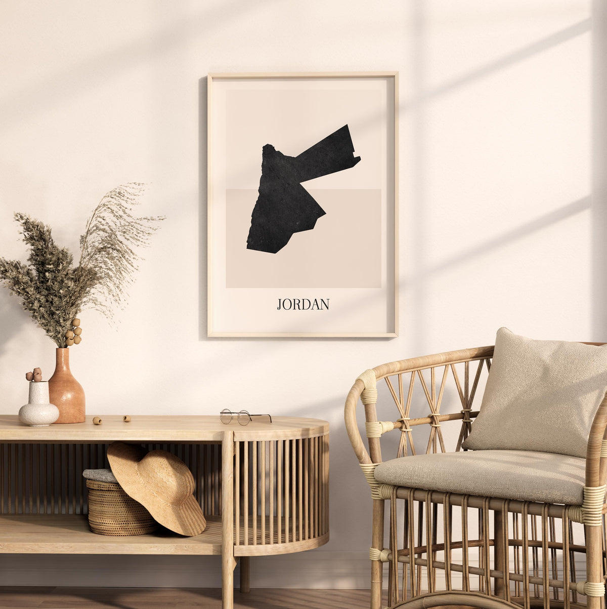 jordan map poster - minimalist boho wall art - digital download - image 3