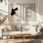 jordan map poster - minimalist boho wall art - digital download - image 5