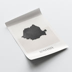 romania map poster - minimalist boho wall art - digital download - image 4