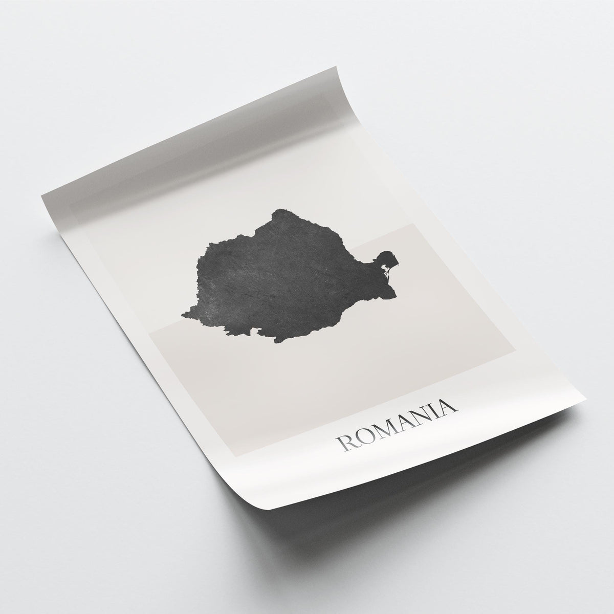 romania map poster - minimalist boho wall art - digital download - image 4