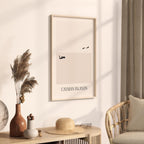 cayman islands map poster - minimalist boho wall art - digital download - image 2