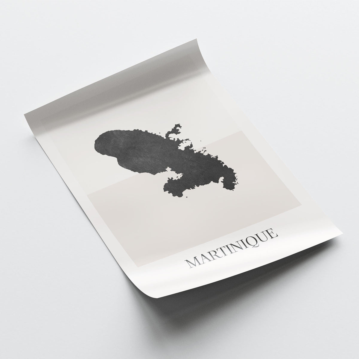 martinique map poster - minimalist boho wall art - digital download - image 4