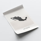 mexico map poster - minimalist boho wall art - digital download - image 4