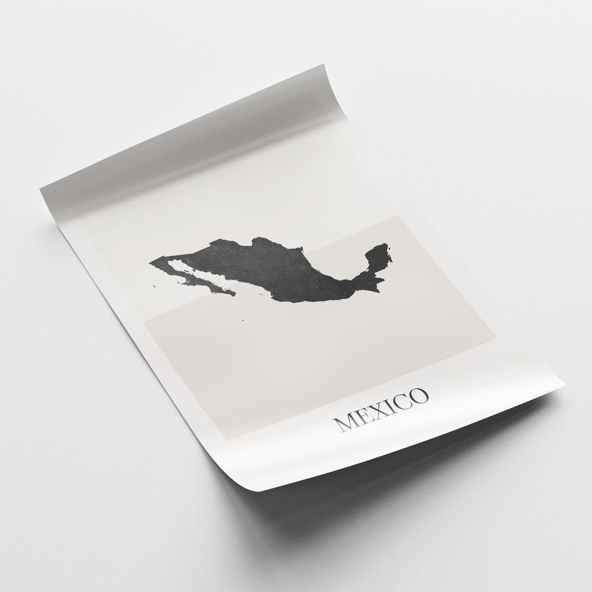 mexico map poster - minimalist boho wall art - digital download - image 4