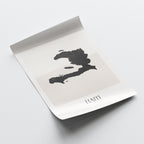 haiti map poster - minimalist boho wall art - digital download - image 4