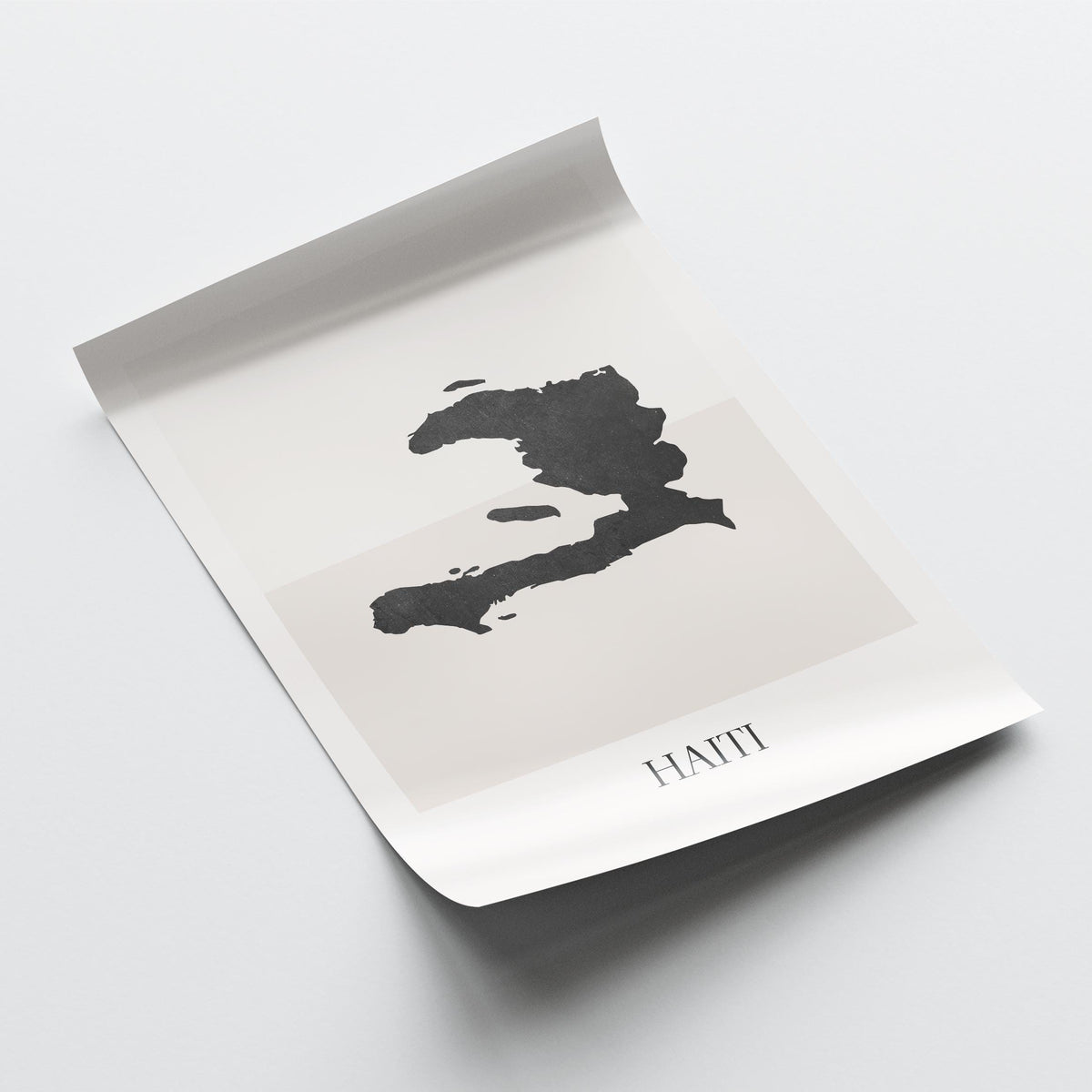 haiti map poster - minimalist boho wall art - digital download - image 4
