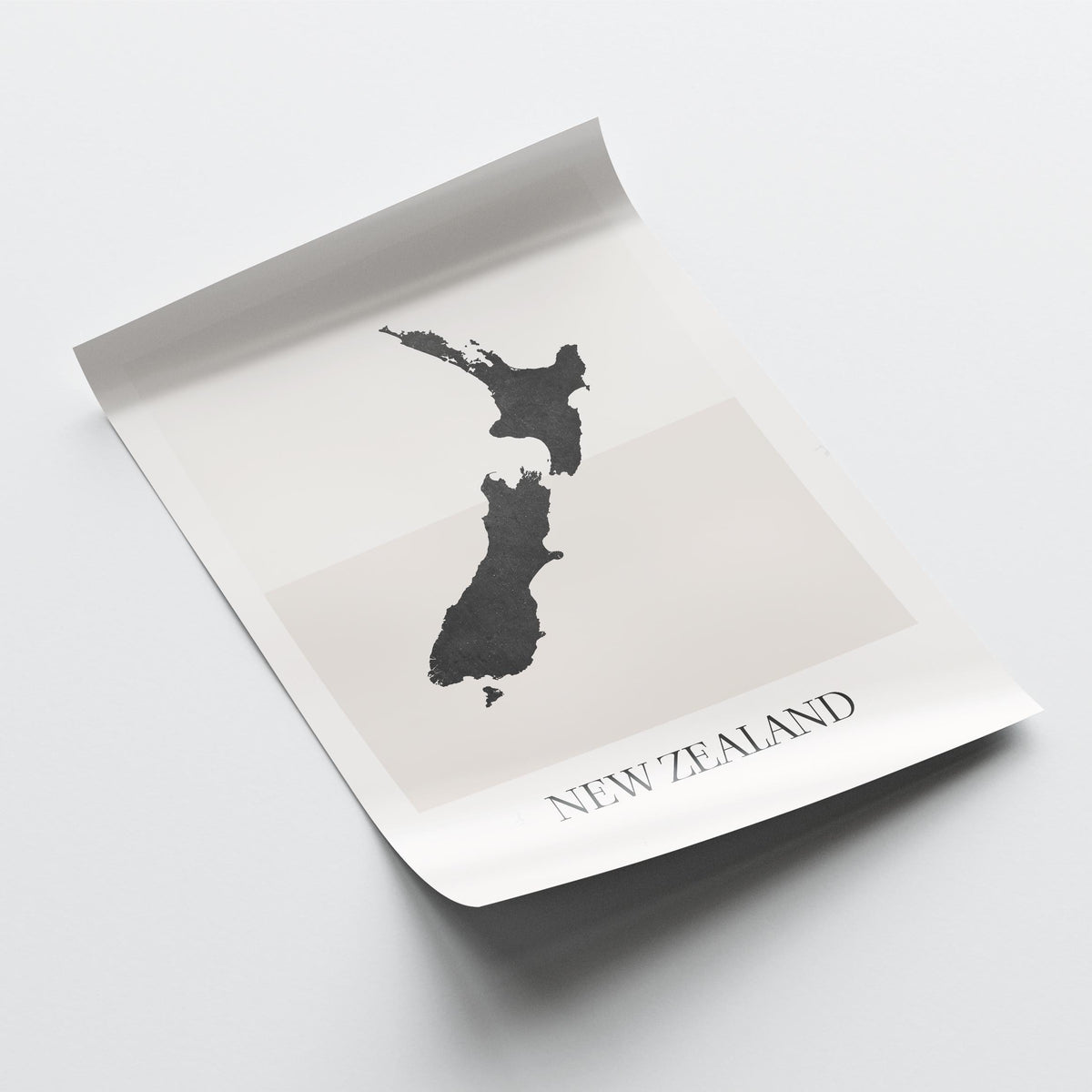 new zealand map poster - minimalist boho wall art - digital download - image 4