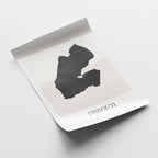 djibouti map poster - minimalist boho wall art - digital download - image 4