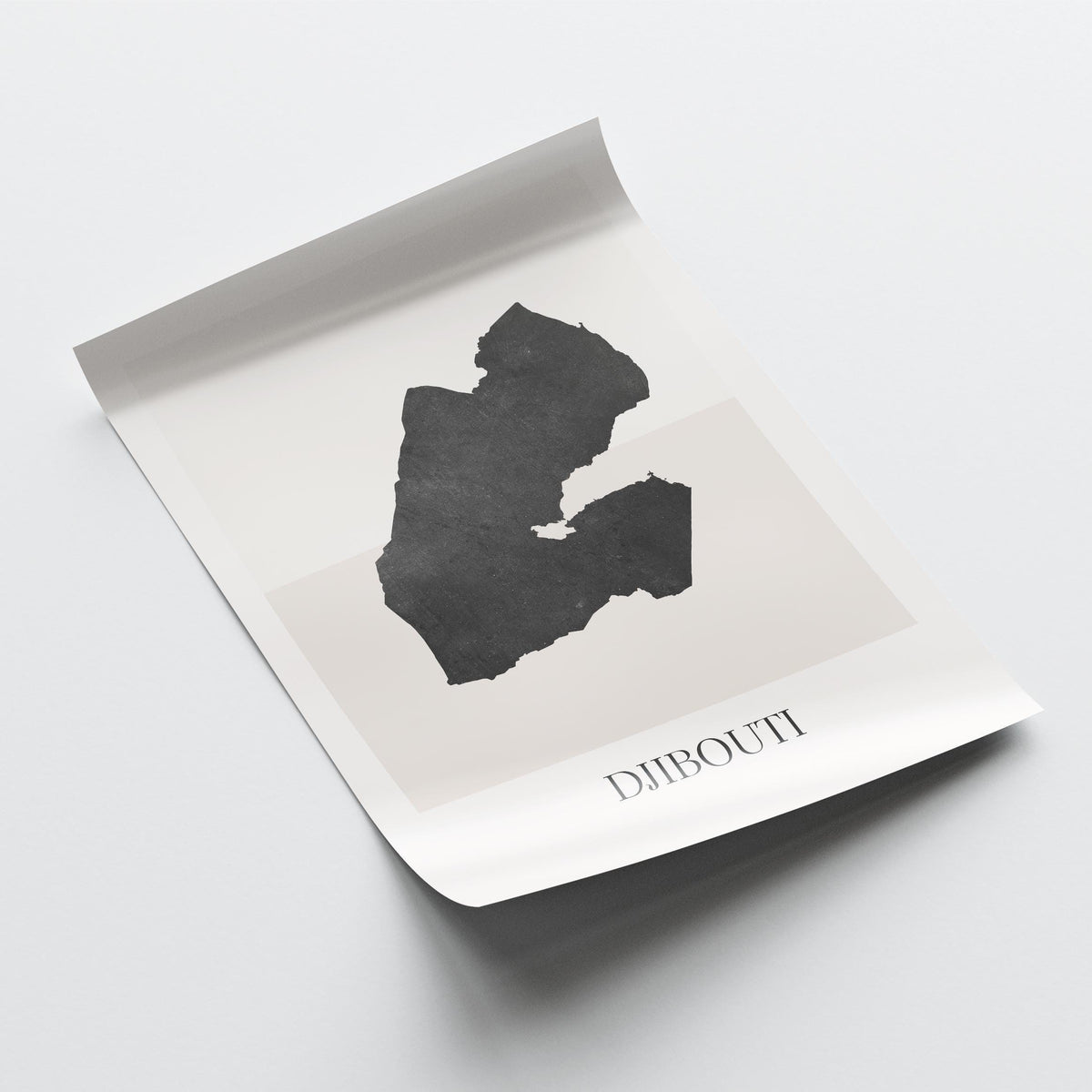 djibouti map poster - minimalist boho wall art - digital download - image 4