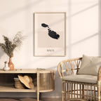 malta map poster - minimalist boho wall art - digital download - image 3