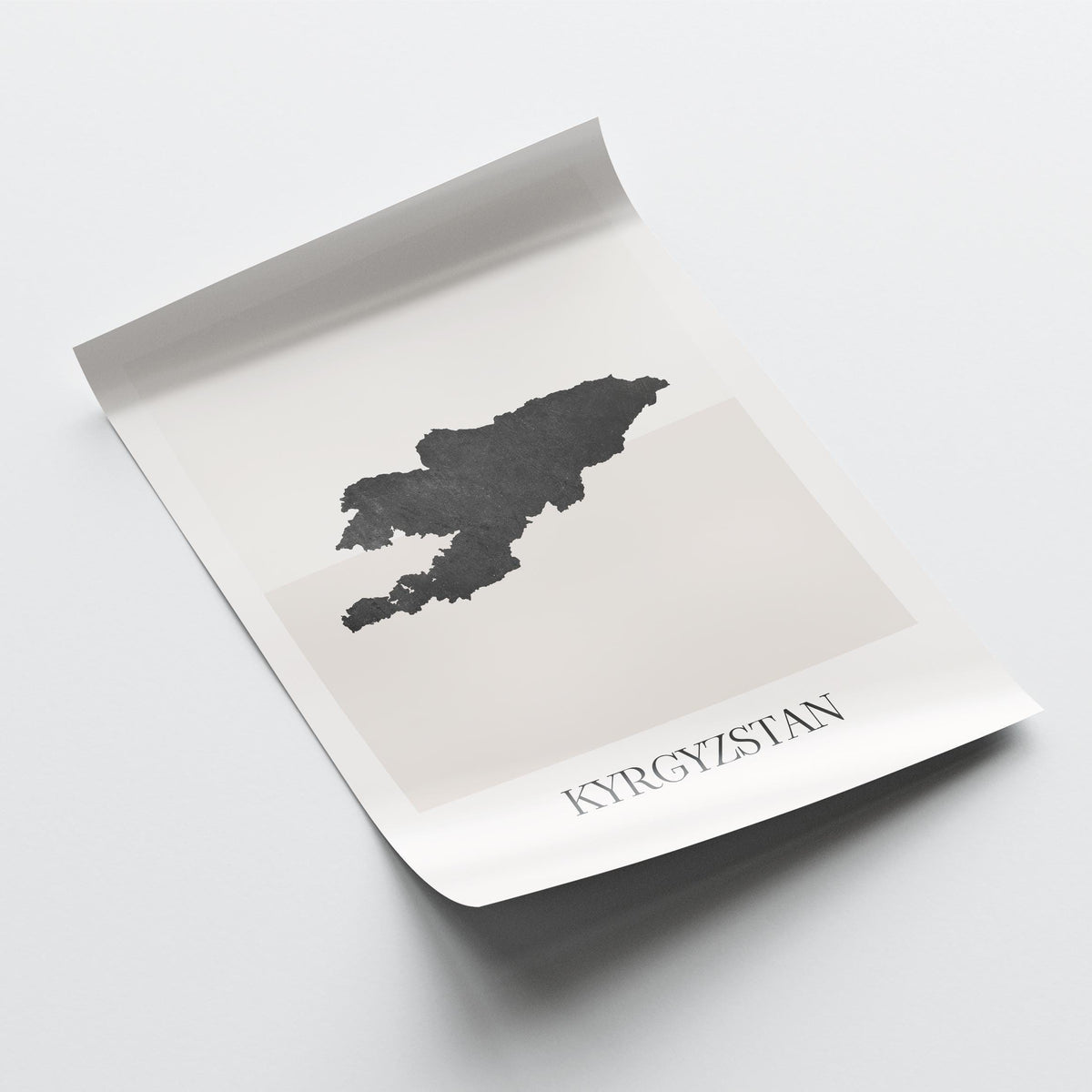 kyrgyzstan map poster - minimalist boho wall art - digital download - image 4