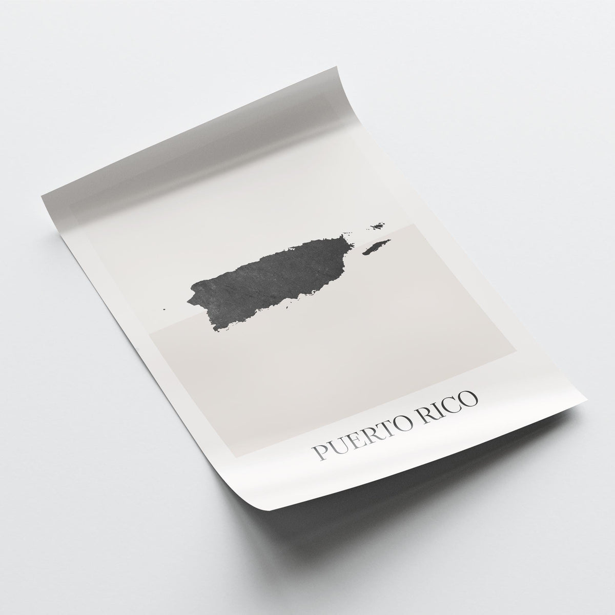 puerto rico map poster - minimalist boho wall art - digital download - image 4