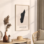 madagascar map poster - minimalist boho wall art - digital download - image 2