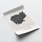 cambodia map poster - minimalist boho wall art - digital download - image 4