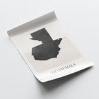 guatemala map poster - minimalist boho wall art - digital download - image 4