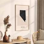 nevada usa map poster - minimalist boho wall art - digital download - image 2