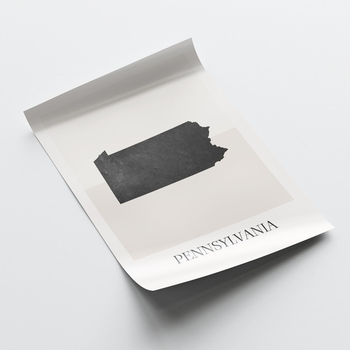 pennsylvania usa map poster - minimalist boho wall art - digital download - image 4