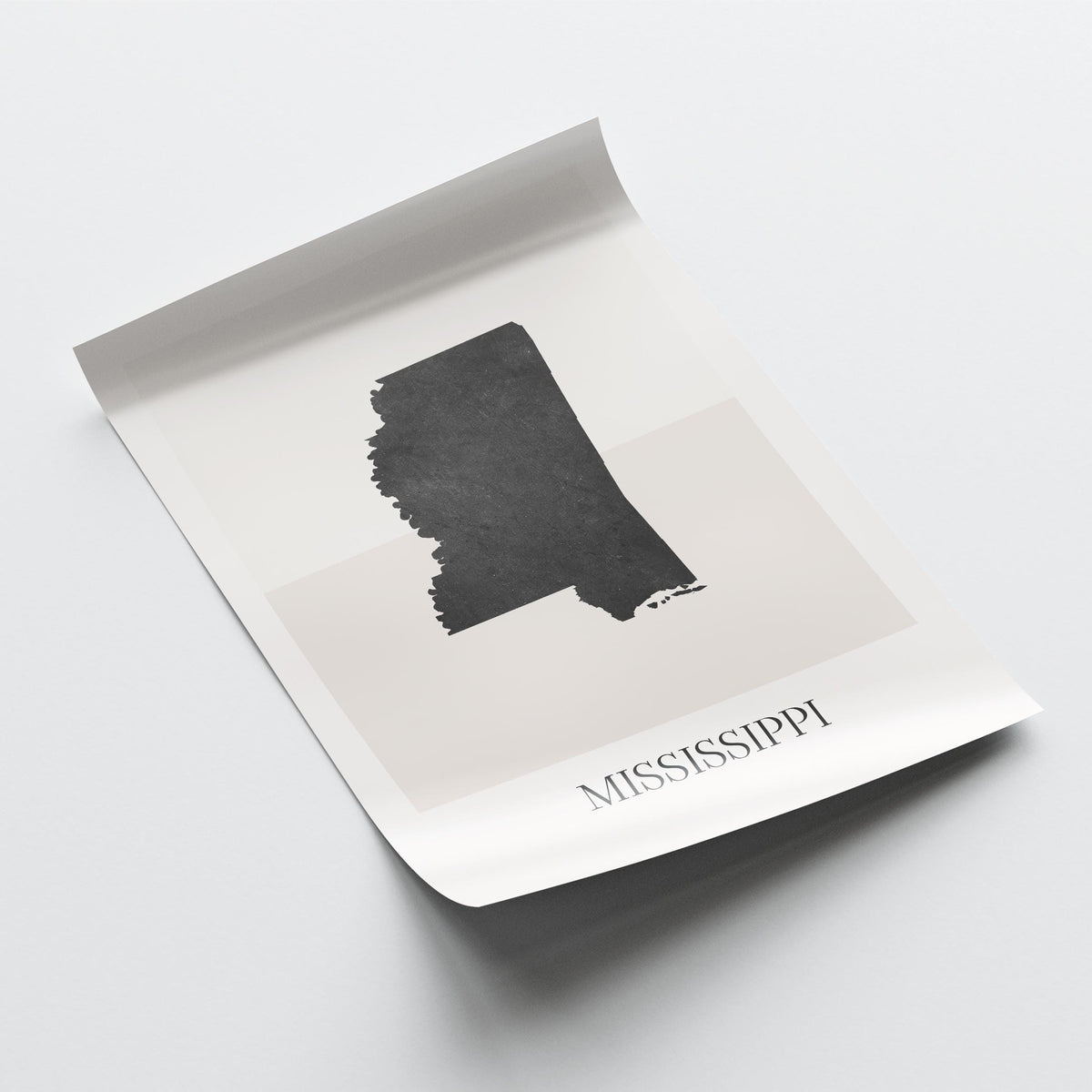 mississippi usa map poster - minimalist boho wall art - digital download - image 4